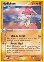 Pokemon,Hidden Legends,Medicham - 42/101,Reverse Holofoil,Uncommon,Moderately Played