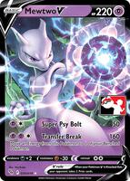 Pokemon,Prize Pack Series Cards,Mewtwo V - 030/078,Holofoil,Ultra Rare,Near Mint