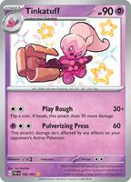 Pokemon,SV: Paldean Fates,Tinkatuff - 166/091,Holofoil,Shiny Rare,Near Mint