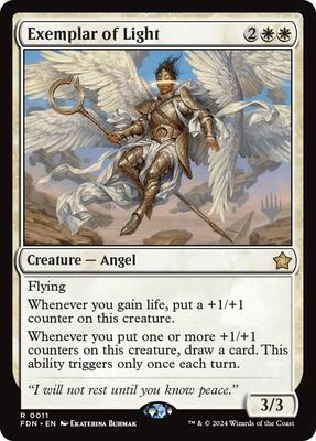 Magic: The Gathering,Promo Pack: Secrets of Strixhaven,Exemplar of Light - 11,Normal,Rare,Near Mint