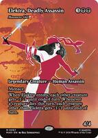Magic: The Gathering,Marvel Universe Eternal-Legal,Elektra, Deadly Assassin - Massacre Girl (Borderless) - 67,Normal,Mythic,Near Mint