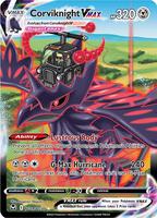 Pokemon,SWSH12: Silver Tempest Trainer Gallery,Corviknight VMAX - TG19/TG30,Holofoil,Ultra Rare,Near Mint