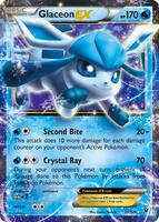 Pokemon,XY - Fates Collide,Glaceon EX - 20/124,Holofoil,Ultra Rare,Moderately Played