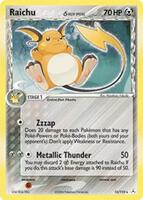 Pokemon,EX Holon Phantoms,Raichu (Delta Species) - 15/110,Holofoil,Holo Rare,Heavily Played