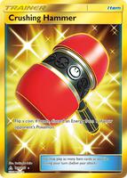 Pokemon,SM - Ultra Prism,Crushing Hammer (Secret Rare) - 166/156,Holofoil,Secret Rare,Near Mint
