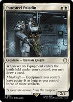 Magic: The Gathering,Universes Beyond: Fallout,Puresteel Paladin - 170,Foil,Rare,Near Mint