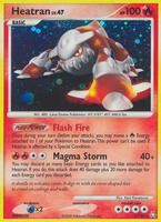 Pokemon,Legends Awakened,Heatran (6) - 6/146,Reverse Holofoil,Holo Rare,Damaged