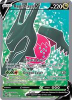 Pokemon,SWSH12: Silver Tempest,Regidrago V (Full Art) - 183/195,Holofoil,Ultra Rare,Damaged
