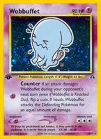 Pokemon,Neo Discovery,Wobbuffet (16) - 16/75,Unlimited Holofoil,Holo Rare,Lightly Played
