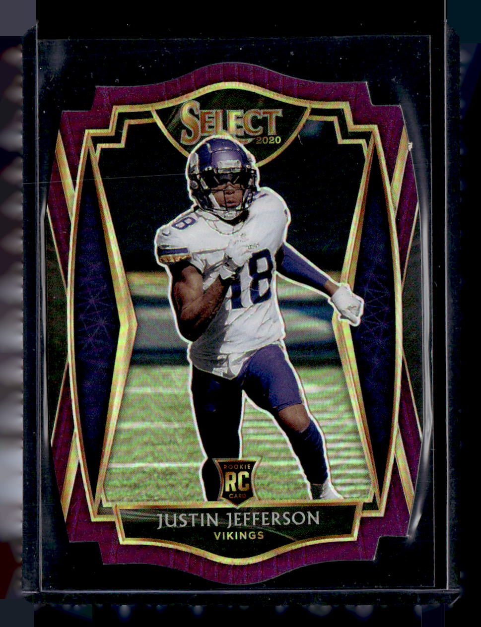 Panini 2020 Panini Select,2020 Panini Select,Justin Jefferson - 161,Purple Prizm Die Cut
