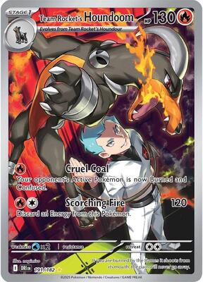 Pokemon,SV10: Destined Rivals,Team Rocket's Houndoom - 191/182,Holofoil,Illustration Rare,Lightly Played