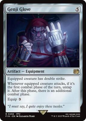 Magic: The Gathering,FINAL FANTASY,Genji Glove - 258,Normal,Rare,Near Mint