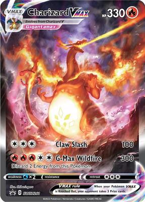 Pokemon,SWSH: Sword & Shield Promo Cards,Charizard VMAX - SWSH261,Holofoil,Promo,Lightly Played