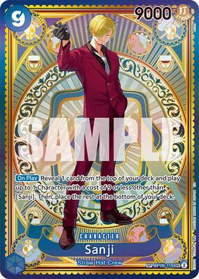 One Piece Card Game,A Fist of Divine Speed,Sanji (SP) - OP06-119,Foil,Secret Rare,Lightly Played