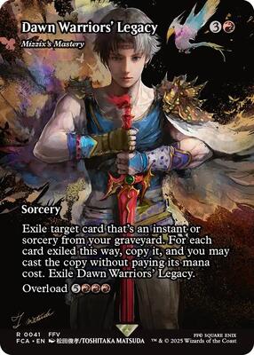 Magic: The Gathering,FINAL FANTASY: Through the Ages,Dawn Warriors' Legacy - Mizzix's Mastery (Showcase) - 41,Normal,Rare,Moderately Played
