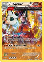 Pokemon,XY - Primal Clash,Rhyperior (Omega) - 77/160,Holofoil,Holo Rare,Lightly Played