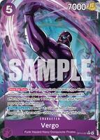 One Piece Card Game,The Azure Sea's Seven,Vergo (Alternate Art) - OP14-061,Foil,Rare,Lightly Played
