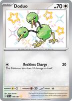 Pokemon,SV: Paldean Fates,Doduo - 199/091,Holofoil,Shiny Rare,Near Mint