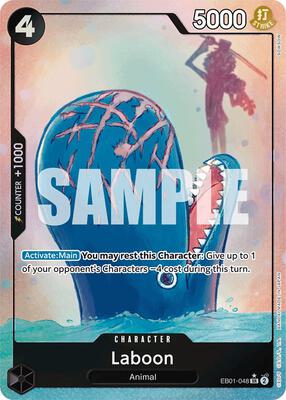 One Piece Card Game,Extra Booster: Memorial Collection,Laboon (048) (Alternate Art) - EB01-048,Foil,Super Rare,Near Mint