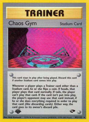 Pokemon,Gym Challenge,Chaos Gym - 102/132,Unlimited,Rare,Moderately Played
