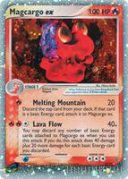 Pokemon,Dragon,Magcargo ex - 95/97,Holofoil,Ultra Rare,Damaged