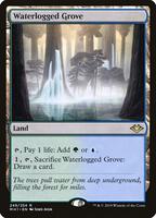 Magic: The Gathering,Modern Horizons,Waterlogged Grove - 249,Foil,Rare,Near Mint