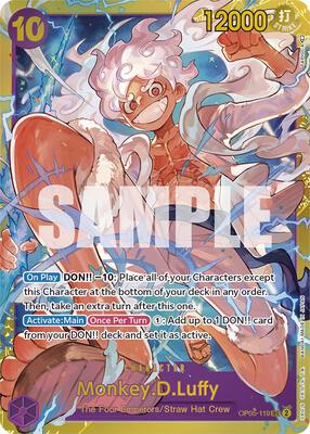 One Piece Card Game,Awakening of the New Era,Monkey.D.Luffy (119) - OP05-119,Foil,Secret Rare,Near Mint
