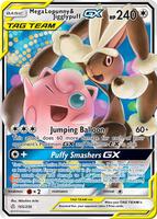 Pokemon,SM - Cosmic Eclipse,Mega Lopunny & Jigglypuff GX - 165/236,Holofoil,Ultra Rare,Near Mint