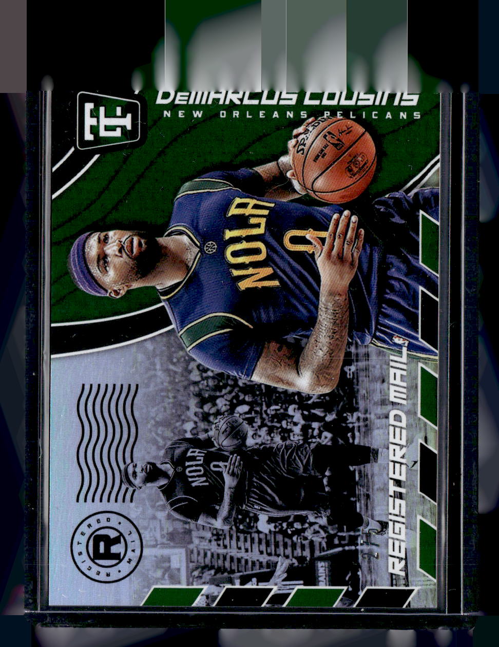 Panini 2017-18 Panini Totally Certified,2017-18 Panini Totally Certified,DeMarcus Cousins - 7,Registered Mail Green
