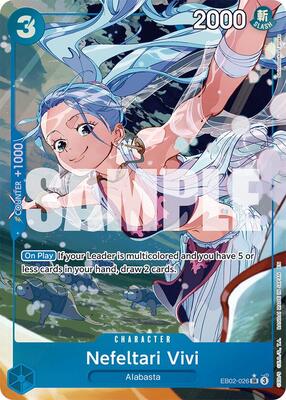 One Piece Card Game,Extra Booster: Anime 25th Collection,Nefeltari Vivi (Alternate Art) - EB02-026,Foil,Super Rare,Near Mint