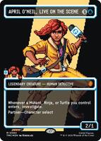 Magic: The Gathering,Commander: Teenage Mutant Ninja Turtles,April O'Neil, Live on the Scene (Borderless) (Surge Foil) - 84,Foil,Mythic,Near Mint