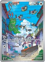 Pokemon,SV05: Temporal Forces,Chatot - 181/162,Holofoil,Illustration Rare,Near Mint