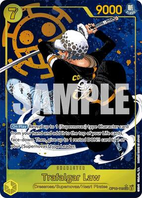 One Piece Card Game,Royal Blood,Trafalgar Law (119) (Parallel) - OP10-119,Foil,Secret Rare,Near Mint
