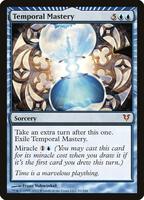 Magic: The Gathering,Avacyn Restored,Temporal Mastery - 81,Foil,Mythic,Moderately Played