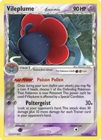 Pokemon,EX Holon Phantoms,Vileplume (Delta Species) - 17/110,Holofoil,Holo Rare,Moderately Played