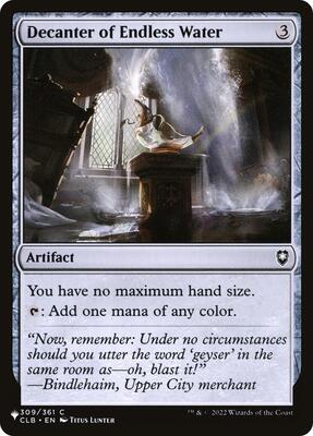 Magic: The Gathering,The List Reprints,Decanter of Endless Water - 309/361,Normal,Common,Lightly Played