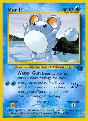 Pokemon,WoTC Promo,Marill - 29/53,Normal,Promo,Moderately Played