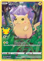 Pokemon,Celebrations,Pikachu - 005/025,Holofoil,Holo Rare,Moderately Played