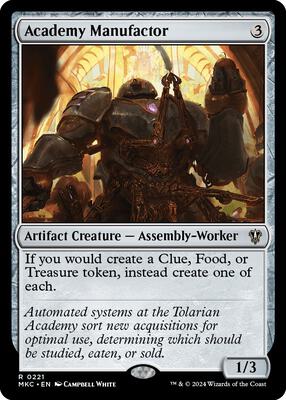 Magic: The Gathering,Commander: Murders at Karlov Manor,Academy Manufactor - 221,Normal,Rare,Near Mint
