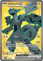 Pokemon,SV: Black Bolt,Zekrom ex - 158/086,Holofoil,Ultra Rare,Near Mint