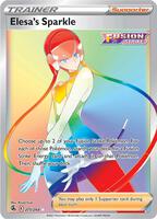 Pokemon,SWSH08: Fusion Strike,Elesa's Sparkle (Secret) - 275/264,Holofoil,Secret Rare,Near Mint