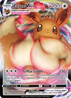 Pokemon,SWSH: Sword & Shield Promo Cards,Eevee VMAX - SWSH087,Holofoil,Promo,Near Mint