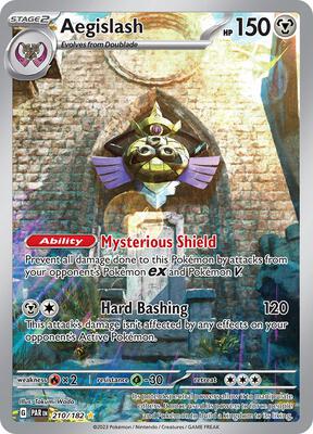 Pokemon,SV04: Paradox Rift,Aegislash - 210/182,Holofoil,Illustration Rare,Lightly Played