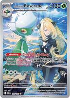 Pokemon,SV10: Destined Rivals,Cynthia's Roserade - 184/182,Holofoil,Illustration Rare,Near Mint