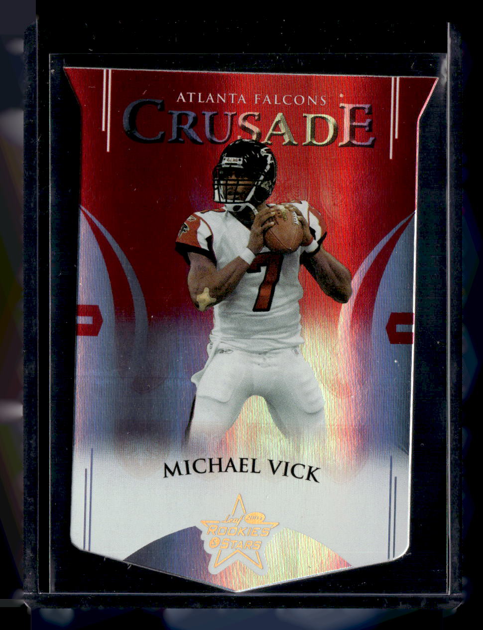 Leaf 2004 Leaf Rookies & Stars,2004 Leaf Rookies & Stars,Michael Vick - C-19,Crusade Red Die Cut