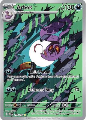 Pokemon,SV05: Temporal Forces,Arbok - 176/162,Holofoil,Illustration Rare,Moderately Played