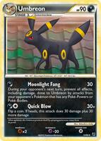 Pokemon,Undaunted,Umbreon - 10/90,Holofoil,Holo Rare,Moderately Played