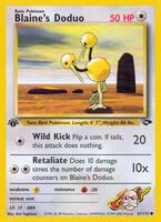 Pokemon,Gym Challenge,Blaine's Doduo - 061/132,1st Edition,Common,Moderately Played