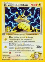 Pokemon,Gym Heroes,Lt. Surge's Electabuzz (6) - 006/132,Unlimited Holofoil,Holo Rare,Moderately Played