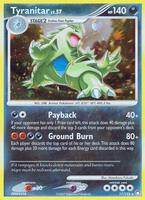 Pokemon,Mysterious Treasures,Tyranitar - 17/123,Holofoil,Holo Rare,Lightly Played